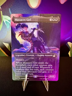 Massacre Girl (RVR 0425) ANIME BORDERLESS Ravnica Remastered, MTG - Image 1