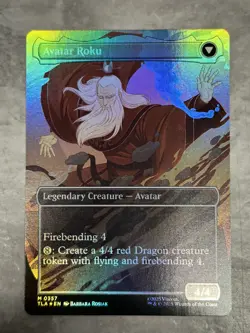 The Legend of Roku Avatar Roku (BORDERLESS FOIL) - Avatar MTG - Image 2