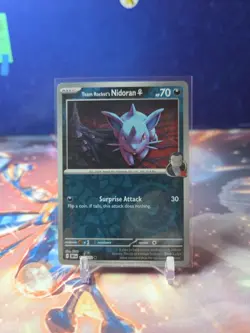 Team Rocket's Nidoran F 114/182 Reverse Holo Pokemon TCG SV10: Destined Rivals - Image 1