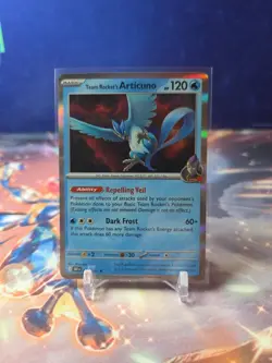 Team Rocket's Articuno Holo Rare Destined Rivals 051/182 Pokemon TCG - Image 1
