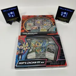 Pokemon TCG Tera Brawlers Premium Collection & Hops Zacian EX Box New Sealed - Image 2