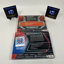Pokemon TCG Tera Brawlers Premium Collection & Hops Zacian EX Box New Sealed - Image 3