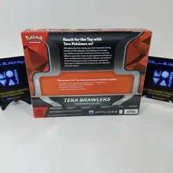 Pokemon TCG Tera Brawlers Premium Collection & Hops Zacian EX Box New Sealed - Image 5