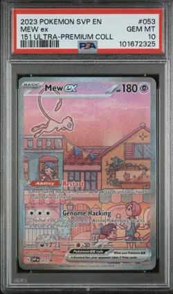 2023 Pokemon Svp En-Black Star Promo #053 Mew Ex 151 Ultra-Premium PSA 10 - Image 1