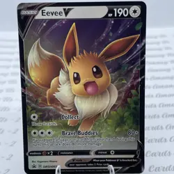 Eevee V SWSH065, Black Star Promo, Pokemon, NM - Image 1