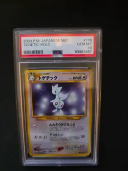 Pokemon 2000 Japanese Togetic HOLO NEO 2 #176 PSA 10 - Image 1