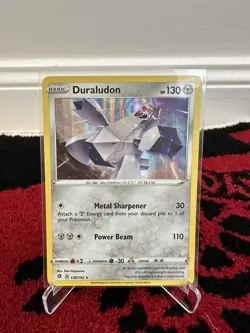 POKEMON TCG DURALUDON 138/192 REBEL CLASH HOLO RARE ENGLISH - Image 1
