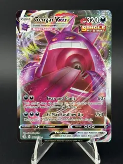 Gengar VMAX Pokemon Fusion Strike Holo 157/264 NM 2021 - Image 1