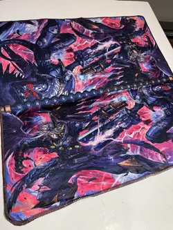 Beelzemon 2 Player Cloth Playmat Digimon Yugioh Tribrigade Manamoon 25”x25” - Image 2