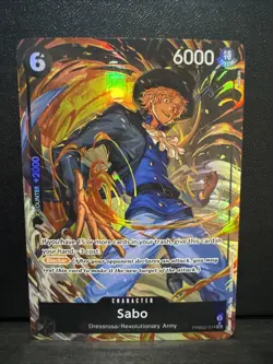 Sabo PRB02-014 SR Alternate Art Premium Booster The Best Volume 2 One Piece NM - Image 1