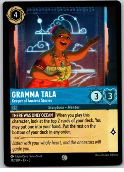 #142 Gramma Tala Keeper of Ancient Stories PLAYSET x4 Disney Lorcana Inklands 4x - Image 4
