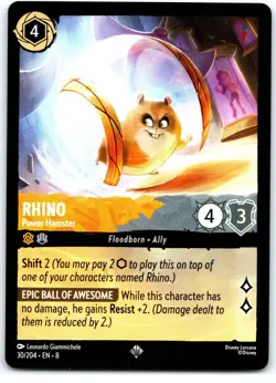 #30 Rhino - Power Hamster Playset x4 2025 Disney Lorcana Reign of Jafar 4x - Image 4