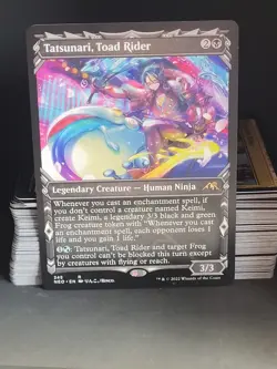 Custom Commander Deck Tatsunari, Toad Rider - MTG EDH Sultai (U/G/B) Enchantment - Image 1