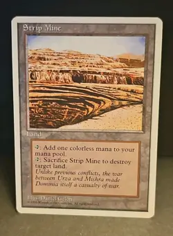 MTG 🌟 Strip Mine 🌟 4th Edition MT/NM Magic The Gathering - Image 1