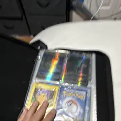 Pokemon TCG Mixed Card Lot in Pikachu Binder Holo Clefairy Meowth Standard Cards - Image 1