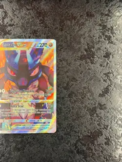 Pokemon Lucario VSTAR SWSH291 Black Star Promo Full Art Holo VSTAR Card - Image 2