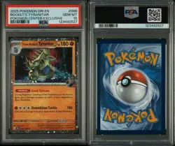 2025 POKEMON DESTINED RIVALS POKEMON CENTER #096 TEAM ROCKET'S TYRANITAR PSA 10 - Image 3