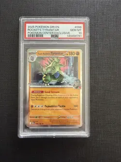 PSA 10 Team Rocket's Tyranitar Pokemon Center Stamped Promo Pokemon Card - Image 1