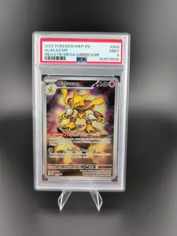 2025 POKEMON MEP EN-ME BLACK STAR PROMO #009 ALAKAZAM PSA 9 - Image 1