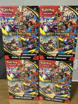 Six Packs / 1box Pokemon TCG Mega Evolution Booster Bundle Factory Sealed - Image 1