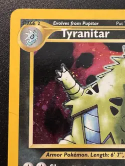 Tyranitar 12/75 Neo Discovery Pokemon Card Holo Foil Rare HP - Image 3