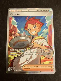 Crispin 164/142 Pokemon TCG: S&V Stellar Crown - Full Art - Ultra Rare Holo NM - Image 1