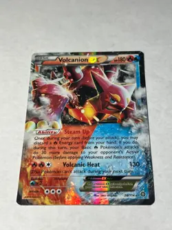 Pokemon TCG Volcanion EX 26/114 XY-Steam Siege Holo Ultra Rare LP - Image 1
