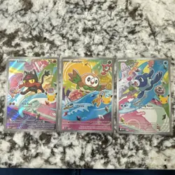 Pokemon First Partner Collection Alolan Starters - Litten, Rowlet, Popplio - Image 1