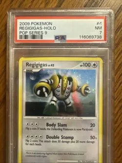 2009 Pokemon Organized Play Series 9 Regigigas #4 Psa7 Holo Rare - Image 2