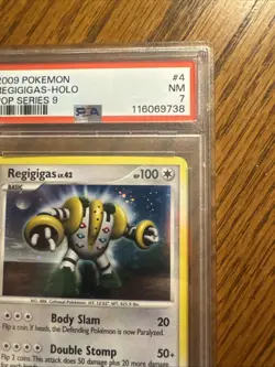 2009 Pokemon Organized Play Series 9 Regigigas #4 Psa7 Holo Rare - Image 4