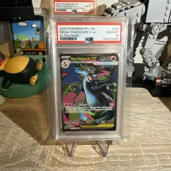 Pokemon 2025 Mega Charizard X ex 109/094 Phantasmal Flames GEM MINT PSA 10 - Image 1