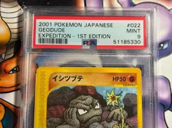 2001 Pokemon ~ Japanese Expedition ~ Geodude 1st Edition #22 ~ PSA 9 Mint - Image 2