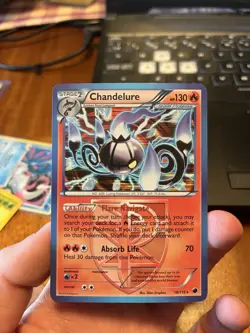Pokemon Chandelure 16/116 Plasma Freeze Team Plasma Holo Rare LP - Image 1