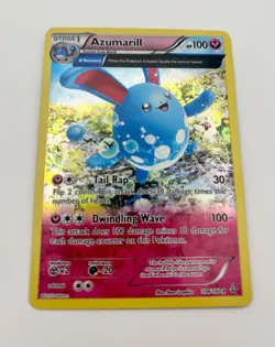 Pokemon TCG Azumarill Holo Rare 104/160 XY Primal Clash 100 HP Fairy Stage 1 - Image 1