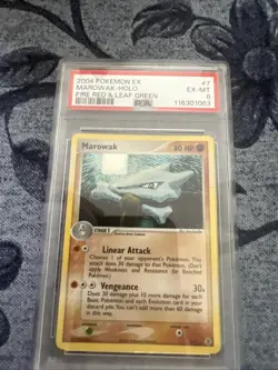 Pokemon 2004 Fire Red Leaf Green FRLG Marowak #7 Holo PSA 6 - Image 1