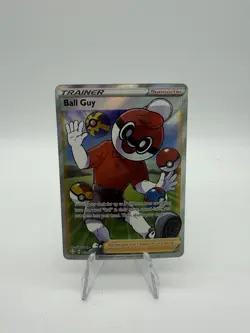 Pokemon TCG Shining Fates Holo Ball Guy Full Art Trainer 065/072 Ultra Rare NM - Image 1