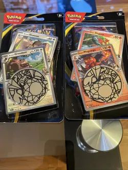 Pokemon Mega Phantasmal Flames Checklane Blister Packs Slugma, Magcargo, Skwovet - Image 1
