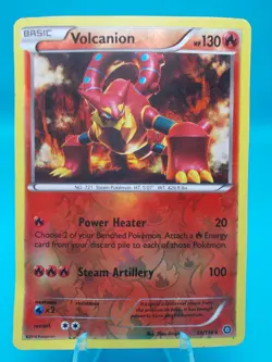 Volcanion 25/114 XY - Steam Siege Pokemon TCG Reverse Holo Lightly Played - Image 1