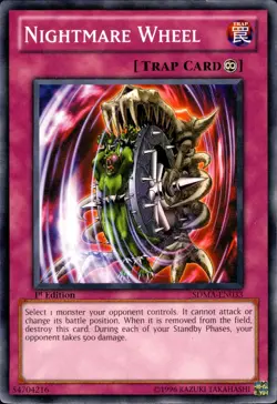 Yugioh! LP Nightmare Wheel - SDMA-EN033 - Common - 1st Edition Lightly Played - Image 1