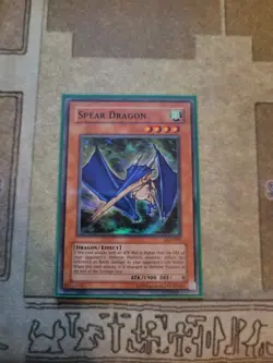 YUGIOH SPEAR DRAGON LOD-035 SUPER UNLIMITED ED LP 1996 - Image 1