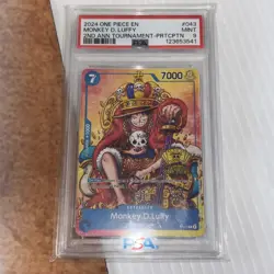 2024 One Piece En Monkey.D.Luffy (Convention Promo 2024) P-043 PSA 9 - Image 1
