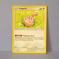 Pokemon Happiny 161/214 Sm-Unbroken Bonds 60 HP Uncommon Regular Basic Card - Image 1