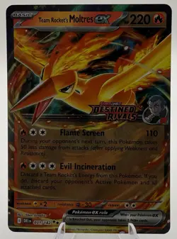 Team Rocket's Moltres ex - (Destined Rivals Stamp) 031/182 Miscellaneous Cards & - Image 1