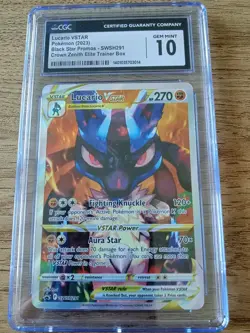 Lucario VSTAR SWSH291 Sword & Shield Promo Holo Card CGC 10 Gem Mint - Image 1