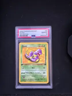 PSA 10 GEM MINT Ekans 56/82 Team Rocket 1ST EDITION Pokemon Card - Image 1