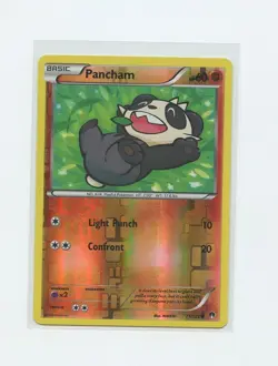 2015 English Pokemon Trading Card XY Breakpoint Reverse Holo 071 Pancham - Image 1