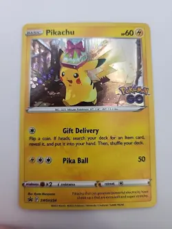 Pokemon TCG Pikachu Sword & Shield SWSH234 Holo Black Star Promo Card NM - Image 1