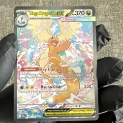 Mega Dragonite EX Pokemon TCG Card Dragon Stage 2 Holo 370 HP 330 Attack 290/217 - Image 5