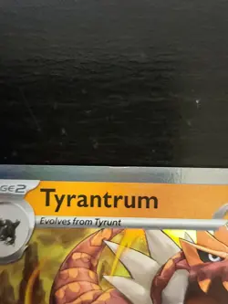 Pokemon Card Tyrantrum MEP 066 - Perfect Order Prerelease Black Star Promo - Image 2