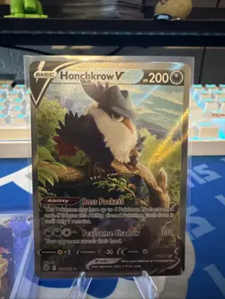 Honchkrow V (Alt Art) 162/172 SWSH09: Brilliant Stars Ultra Rare Pokemon Card - Image 1